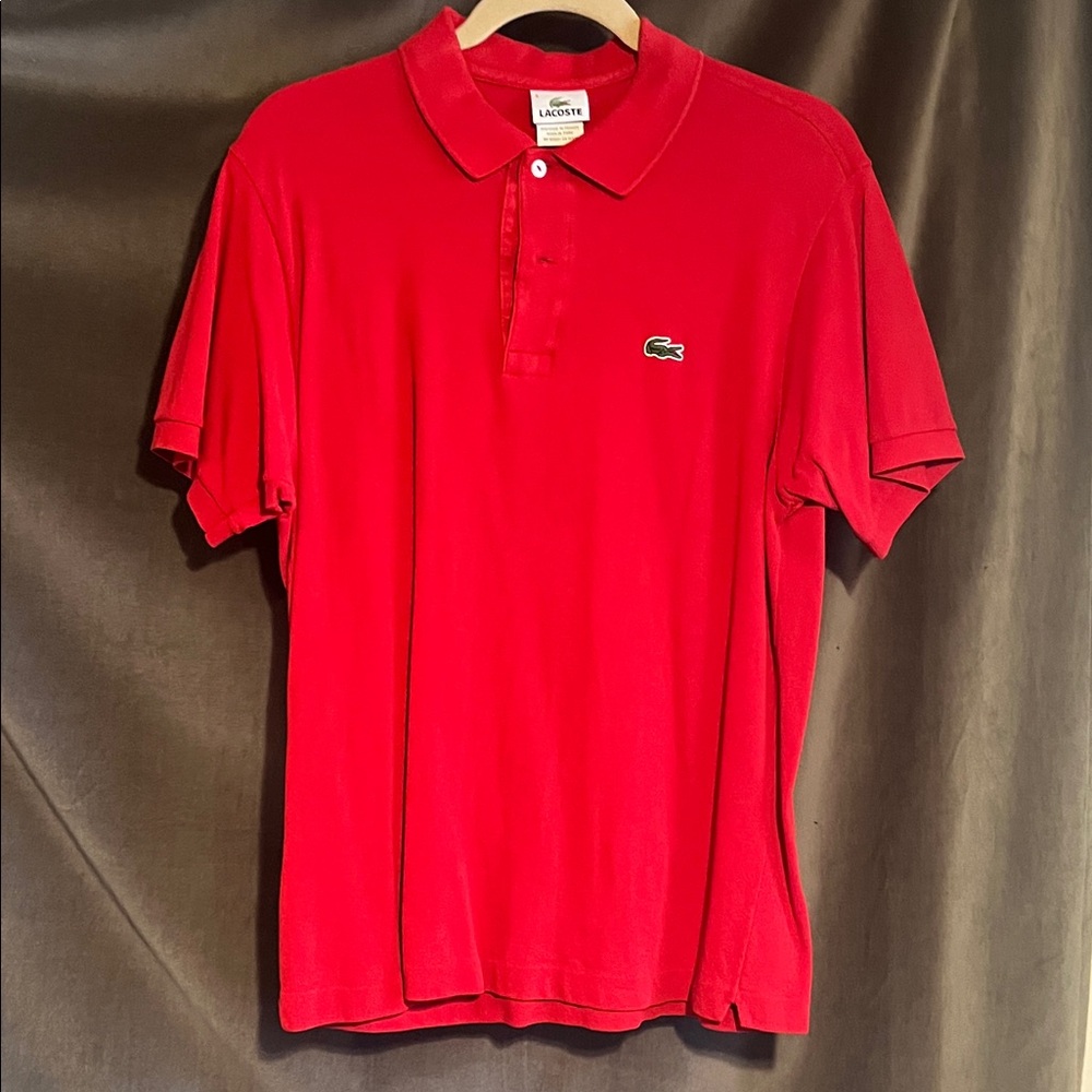 Lacoste Vibrant Red Polo Shirt for Men